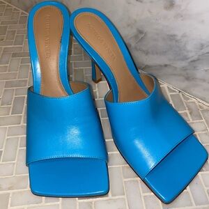 Bottega Veneta Blue Stretch Mule